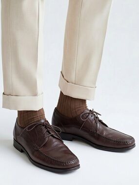 Men’s Brown leather lace up dress shoes